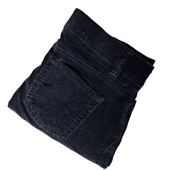 Chaps Women's Corduroy Pants Straight Leg Size 4 Solid Black Business Casual - Picture 1 of 5
